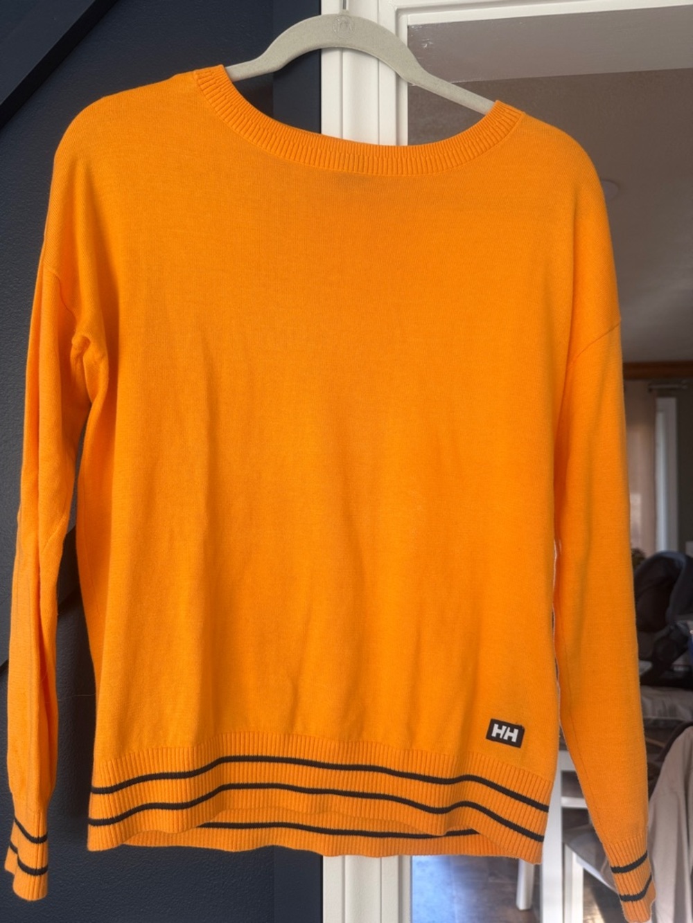 Helly Hansen spring lightweight sweater in bright orange size S